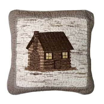 Birch Forest Cabin Decorative Pillow