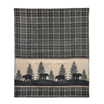 Bear Walk Plaid Throw