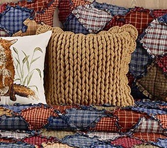 Blue Ridge Chunky Knit Camel Decorative Pillow