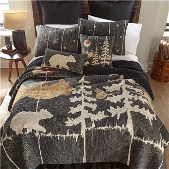 Moonlit Bear King Cotton Quilt