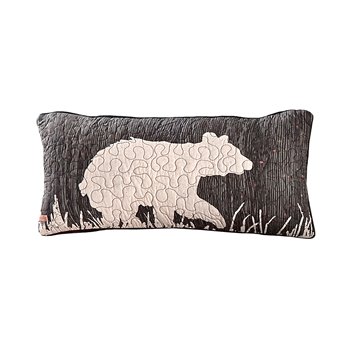 Moonlit Bear Rectangle Decorative Pillow