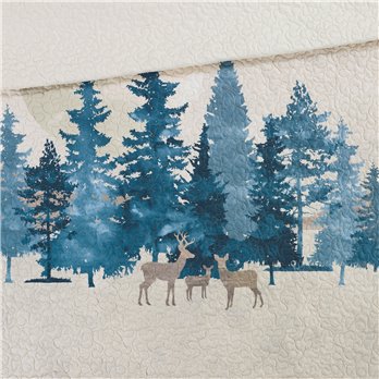 Watercolor Forest Throw