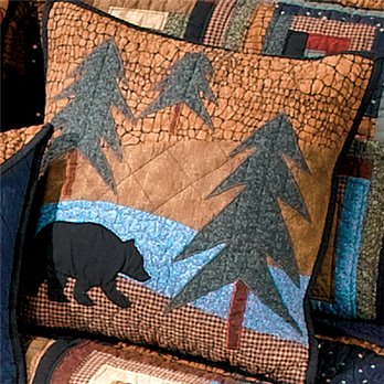 Midnight Bear Decorative Pillow