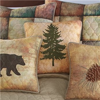 Wood Patch Tree Decorative Pillow
