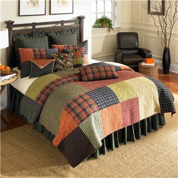 Woodland Square King Cotton Quilt