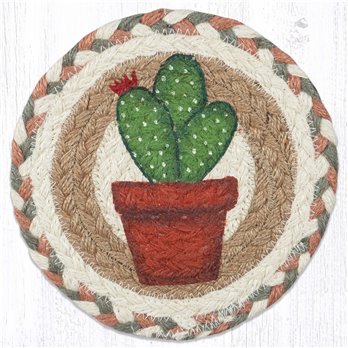 Cacti 1 Round Large Coaster 7"x7" Set of 4