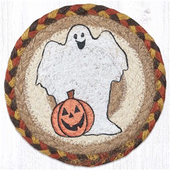 Ghost Round Large Coaster 7"x7" Set of 4