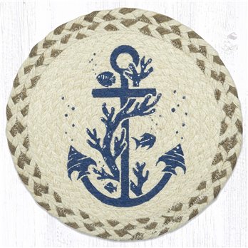 Anchor Printed Round Trivet 10"x10"