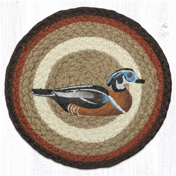 Wood Duck Printed Round Trivet 10"x10"