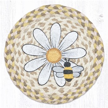 Daisy & Bee Printed Round Trivet 10"x10"