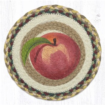 Peach Printed Round Trivet 10"x10"