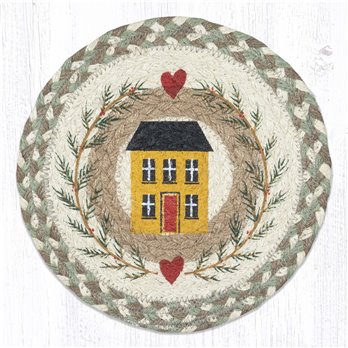 House & Garland Printed Round Trivet 10"x10"