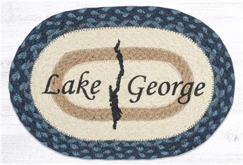 Lake George Printed Oval Swatch 10"x15"