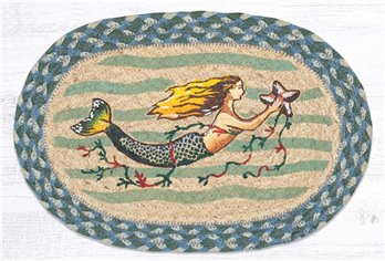 Mermaid Printed Oval Swatch 10"x15"