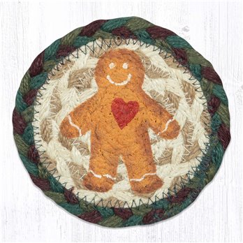 Gingerbread Man Printed Coaster 5"x5" Set of 4