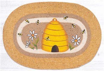 Beehive Oval Rug 20"x30"