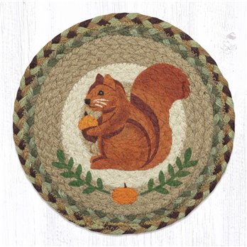 Squirrel Printed Round Trivet 10"x10"