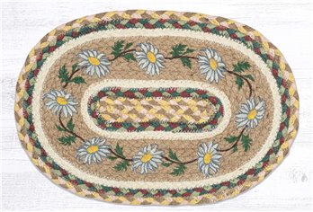 Daisy Printed Oval Swatch 10"x15"