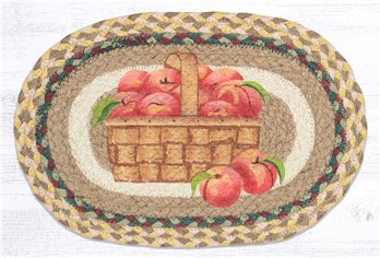 Peach Basket Printed Oval Swatch 10"x15"