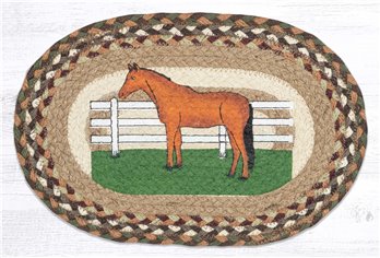 Horse Printed Oval Swatch 10"x15"