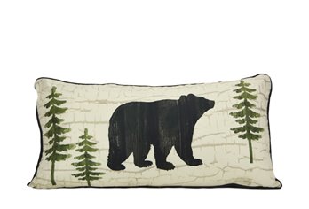 Painted Bear "Bear" Decorative Pillow