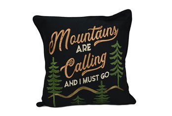 Painted Bear "Mountain" Decorative Pillow