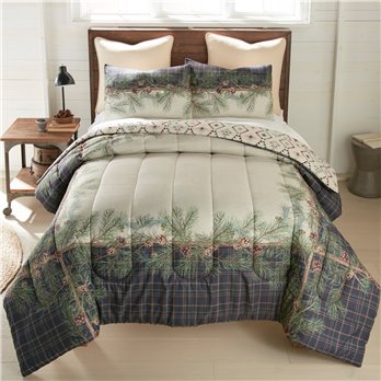 Pine Boughs 3 Piece Queen Comforter Set