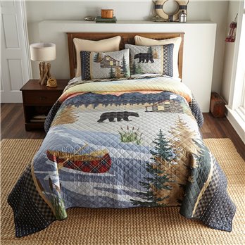 Sunset Cottage 3 Piece King Quilt Set