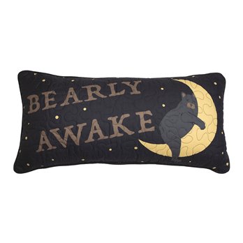 Evening Lodge Rectangle Pillow - Bearly Awake