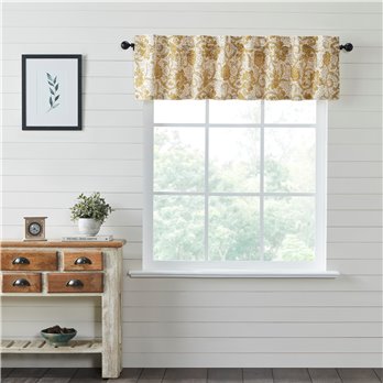 Dorset Gold Floral Valance 16x72