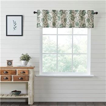 Dorset Green Floral Valance 16x60