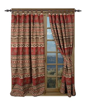 Carstens Adirondack Rustic Cabin Curtain Panels (Set of 2)