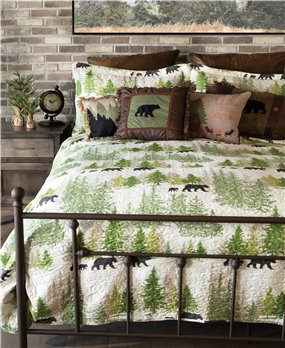 Pine Wilderness Quilt Set Twin