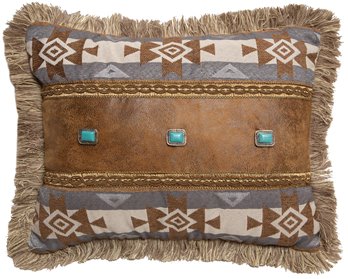 Wrangler Mesa Daybreak 3 Conchos Southwestern Throw Pillow 16" x 20"