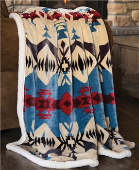 Carstens Blue River Southwest Throw Blanket