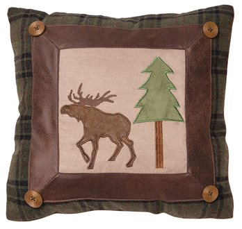 Moose scrap pillow