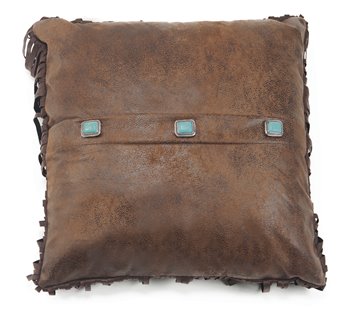Carstens 3-Turquoise Concho Southwestern Throw Pillow 18" x 18"