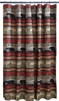 Carstens Ontario Wilderness Rustic Cabin Shower Curtain