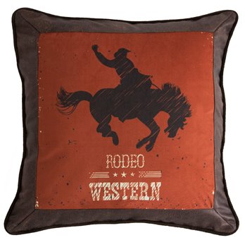 Carstens Western Rodeo Country Throw Pillow 18x18