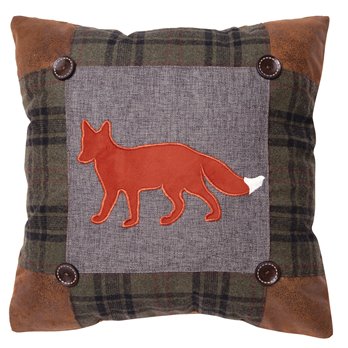 Fox scrap pillow