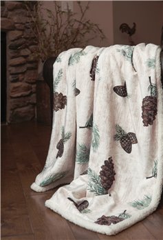 Pinecone Plush throw