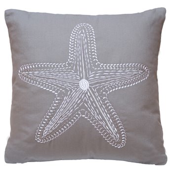 Embroidered Starfish pillow