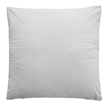 Lace Euro Pillow Cover 26x26 (Cover Only), White Eyelet