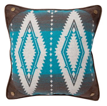Turquoise Earth diamond pillow