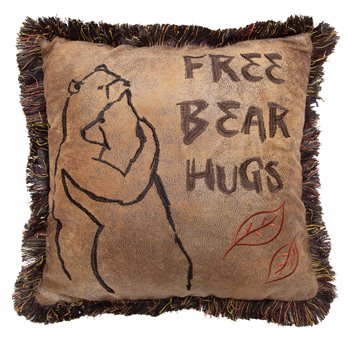 Free Bear Hugs Pillow 18"x18"
