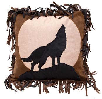 Wolf Pillow 18"x18"