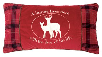 Carstens Deer Hunter Throw Pillow 14" x 26"