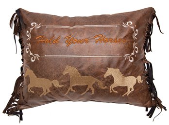 Hold Your Horses Pillow 16"x20"