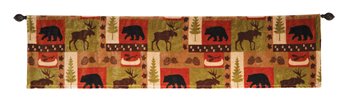 Carstens Patchwork Lodge Rustic Cabin Valance