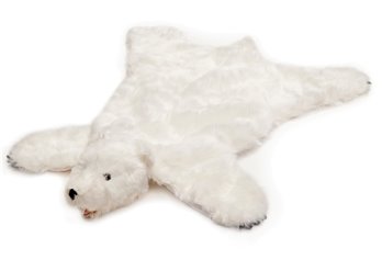 Carstens Small White Bear Kids Animal Rug